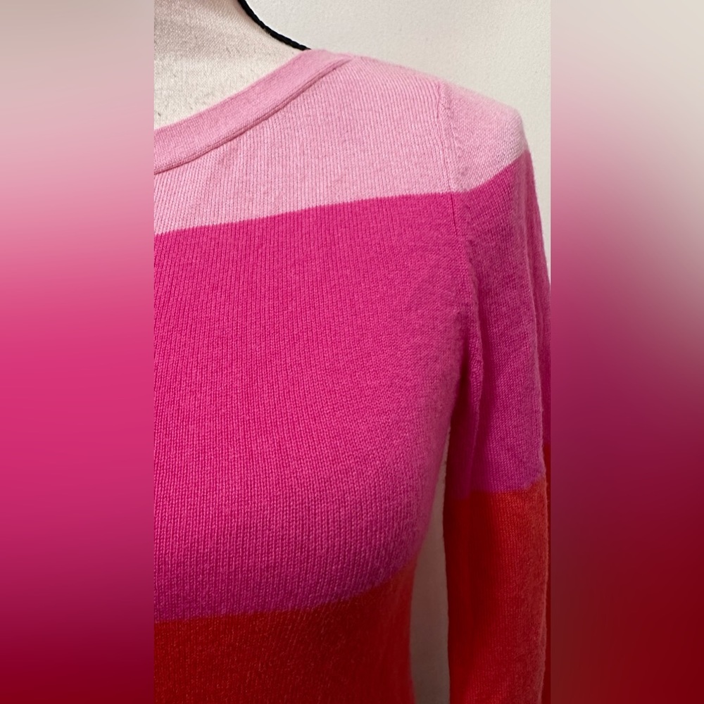 Banana Republic Pink Multicolor Pullover Sweater … - image 6